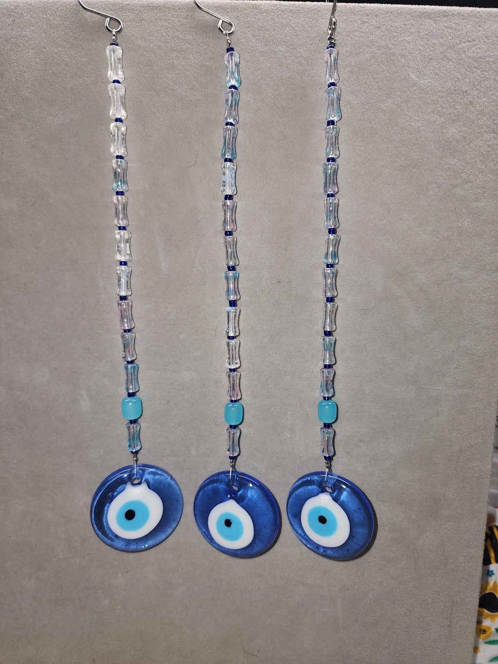 Blue Evil Eye Single Strand Suncatchers