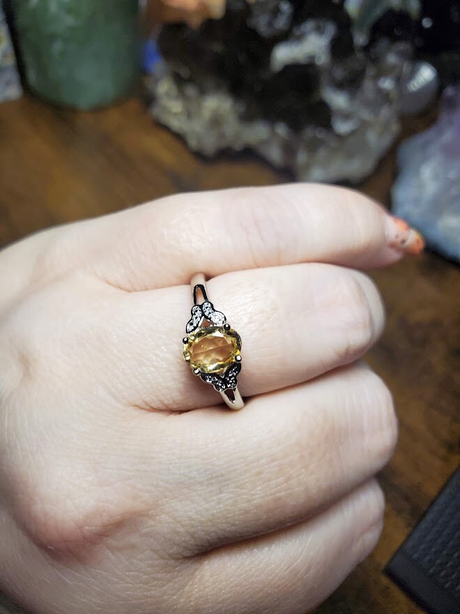 Natural Citrine Ring