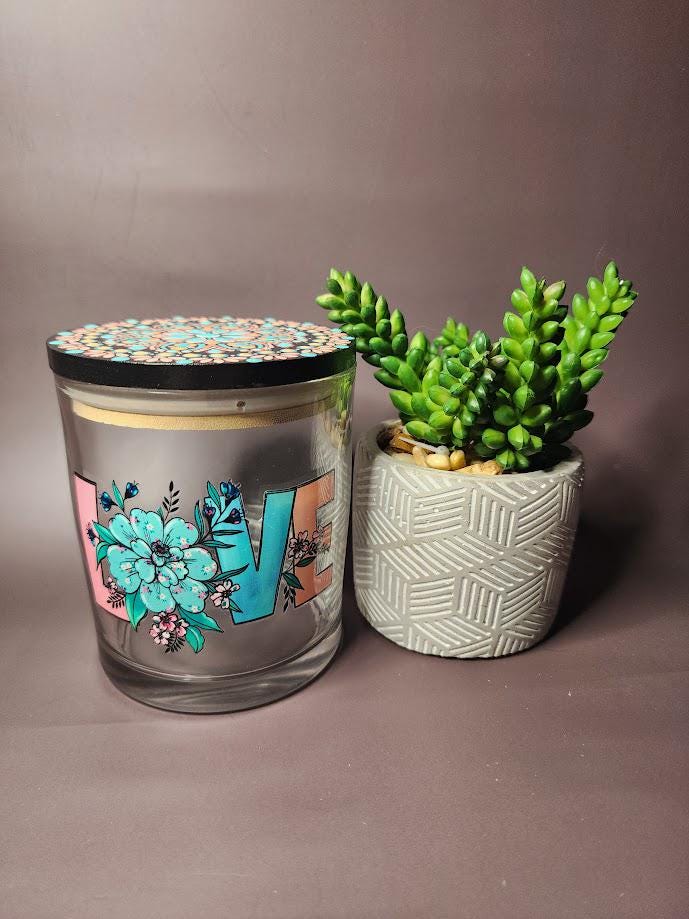 Floral Love Mandala Stash Jar
