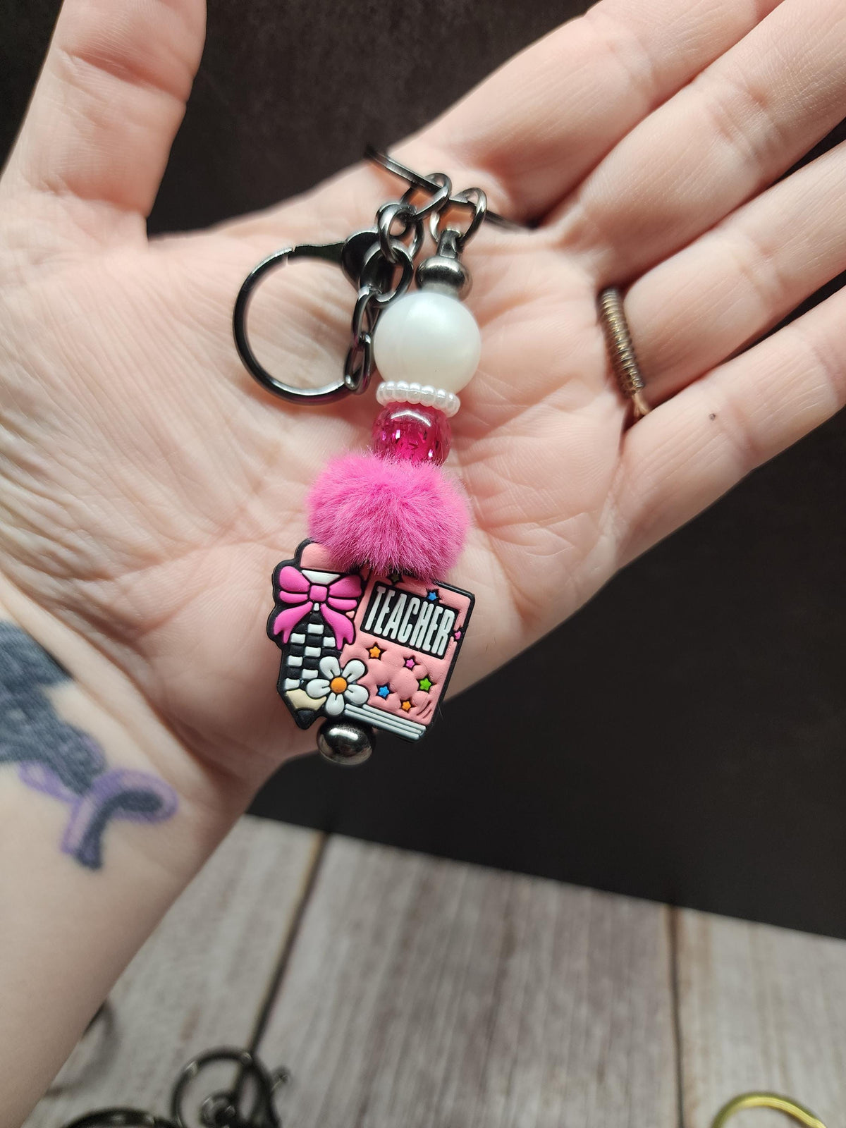Themed Bar Keychains | Mama, Cat Mom, Knitting, Frog, Teacher, Less People More Dogs