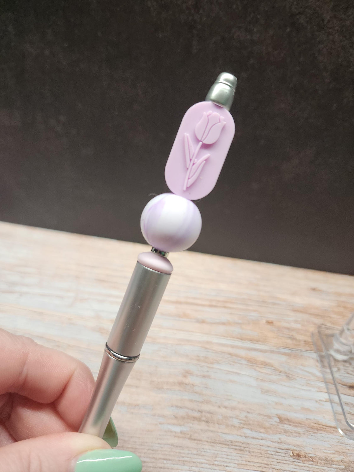 Pastel Floral Boho Collection Silicone Beaded Pens