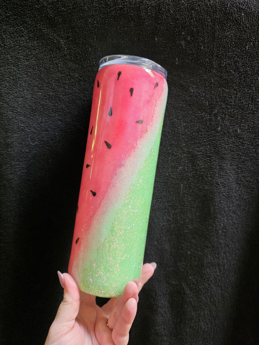 Watermelon Pop | 30oz Skinny Stainless Steel Epoxy Tumbler