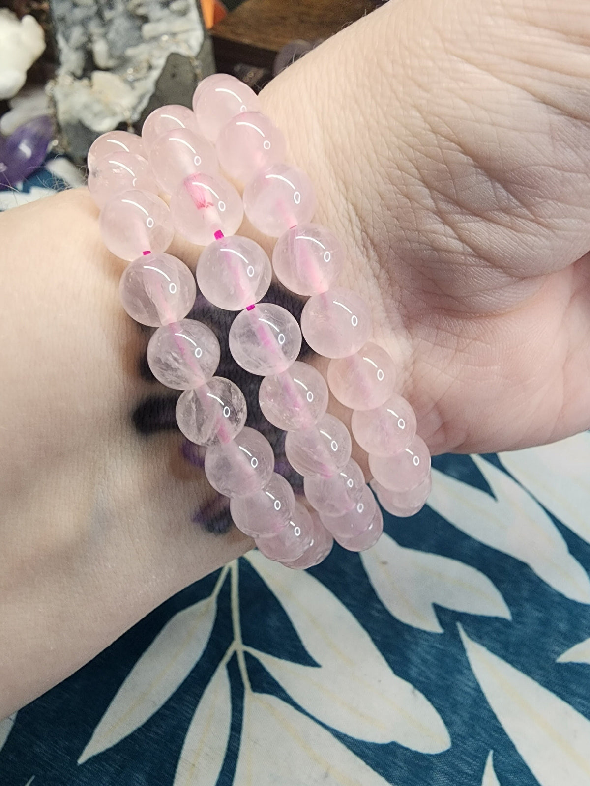 Natural Rose Quartz 8mm Stretch Bracelet