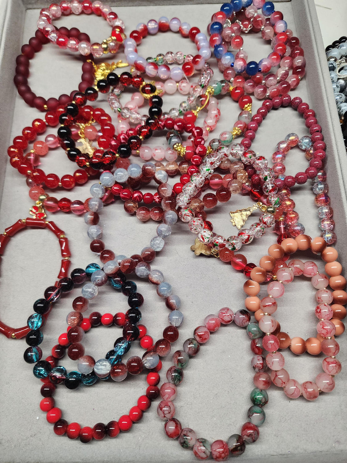 Mystery Stretch Bracelets 8-12mm | Multiple Colors and Style Options
