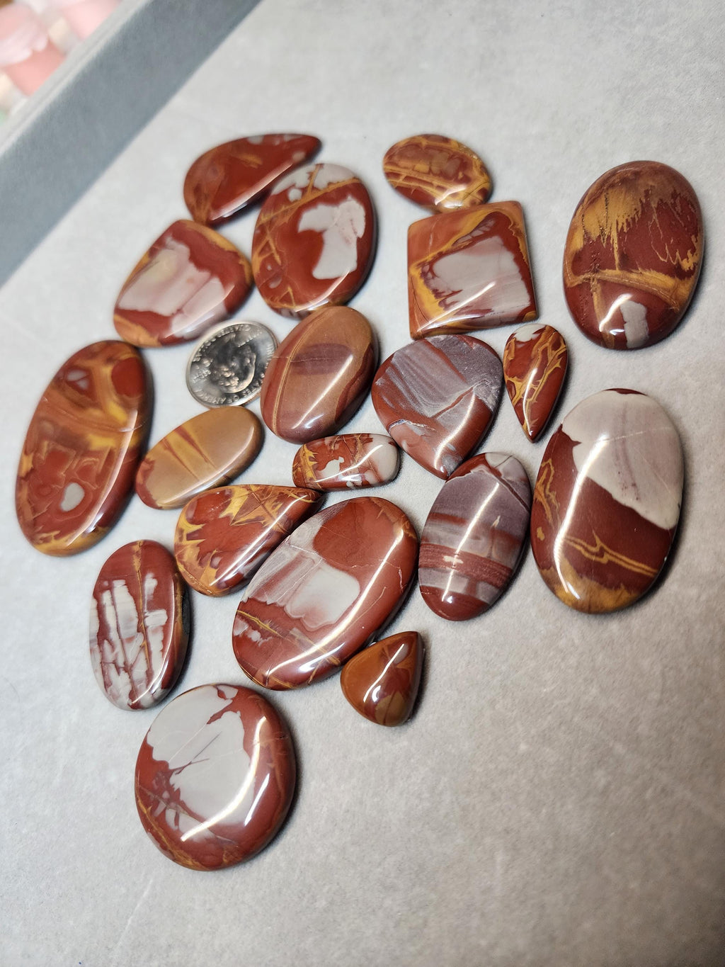 Bulk Lot | Natural Noreena Jasper Cabochons