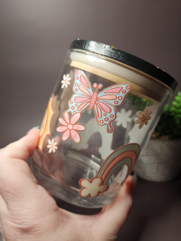 Floral Sun Mandala Stash Jar