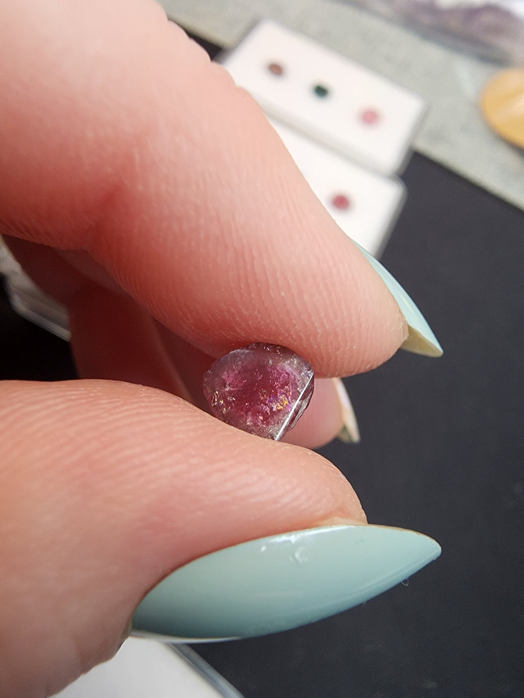 Watermelon & Mixed Tourmaline Slices - 3PC Parcels