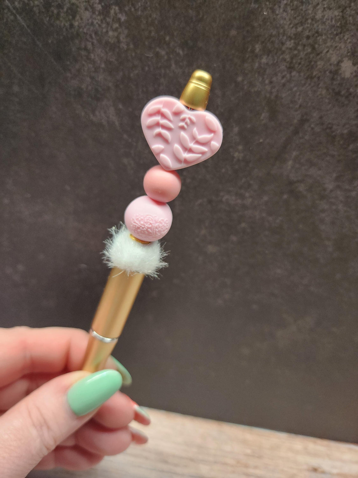 Pastel Floral Boho Collection Silicone Beaded Pens