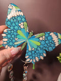 Hand Painted Mandala Butterfly Suncatchers