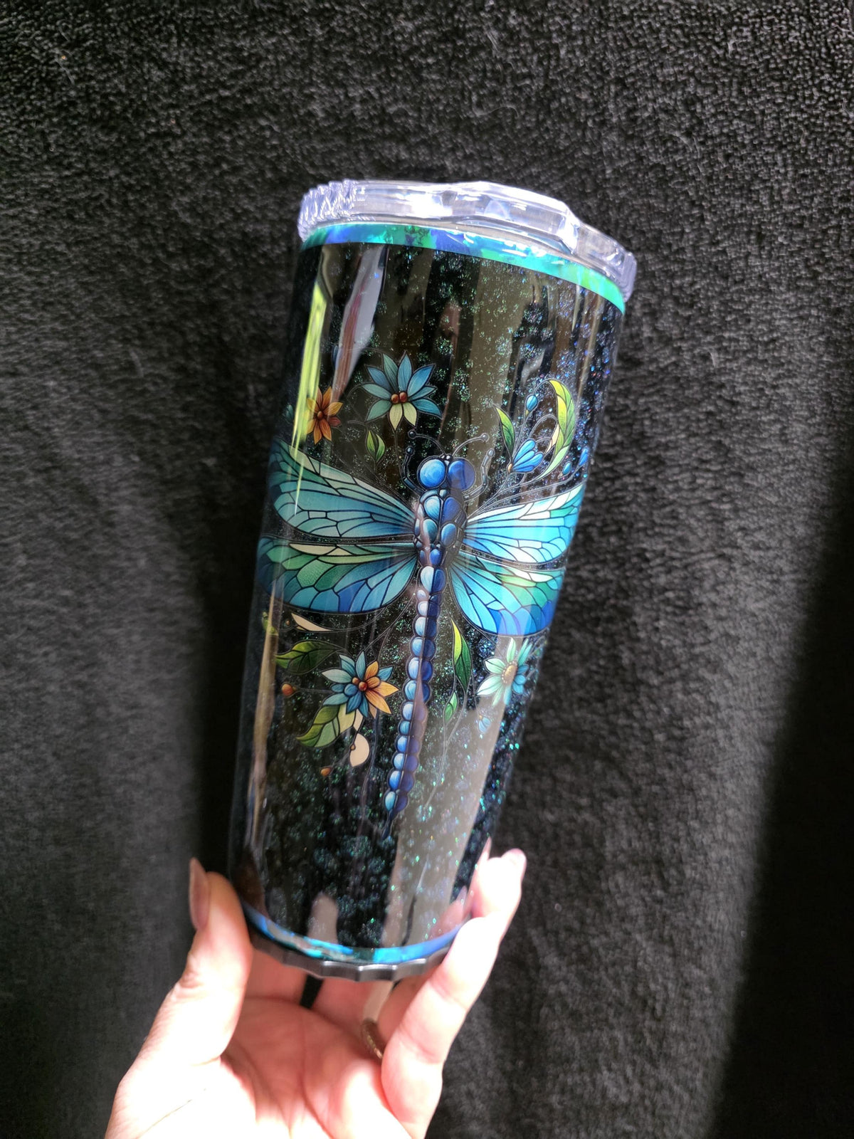 Dragonfly | 20oz Stainless Steel Tapered Strawbler Epoxy Tumbler