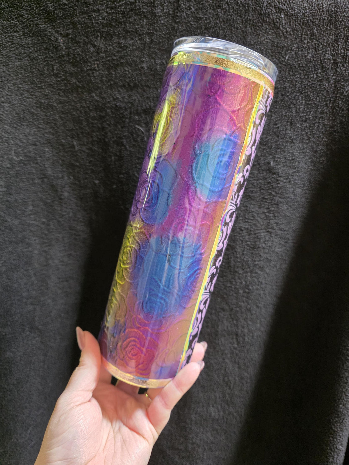 Moody Dark Media Cup | 30oz Skinny Stainless Steel Epoxy Tumbler