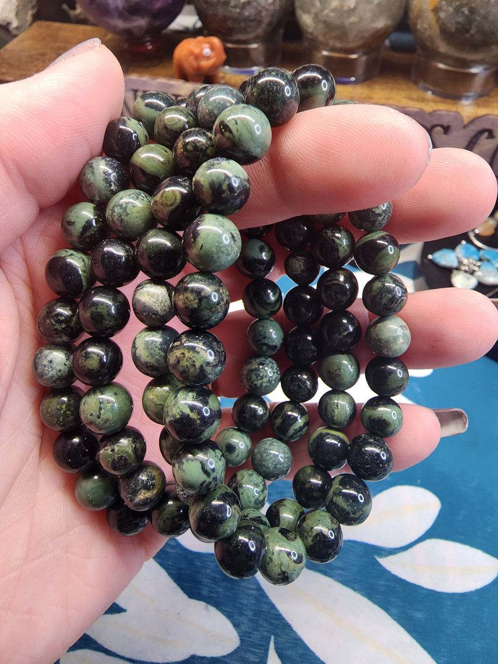 Natural Kambaba Jasper 8mm Stretch Bracelet