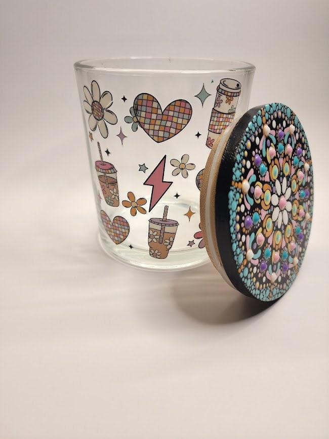 Disco Coffee Mandala Stash Jar