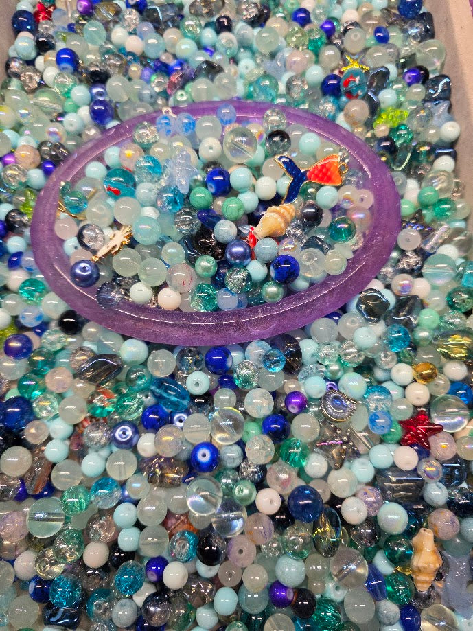 Ocean Waves | PCC Custom Glass Beads Mix - Beach Theme