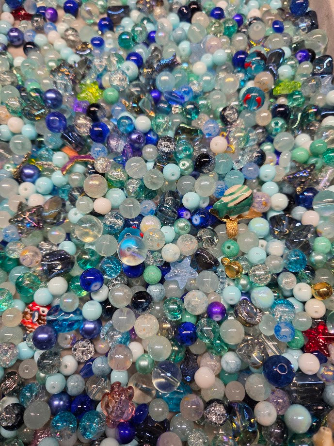 Ocean Waves | PCC Custom Glass Beads Mix - Beach Theme