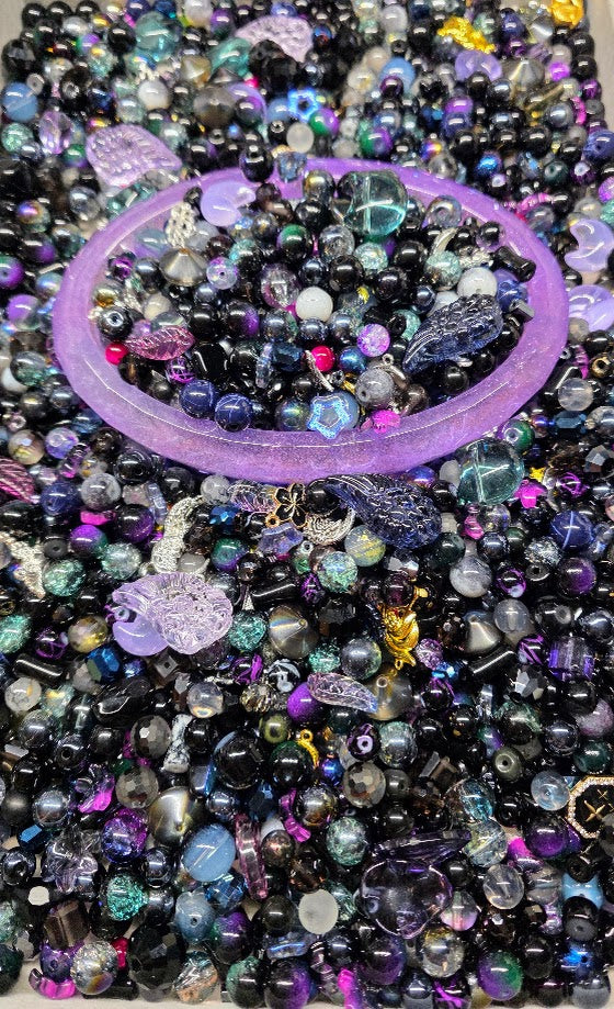 Moody | PCC Custom Glass Beads Mix - Celestial Theme