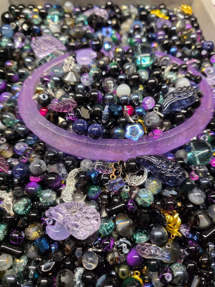 Moody | PCC Custom Glass Beads Mix - Celestial Theme