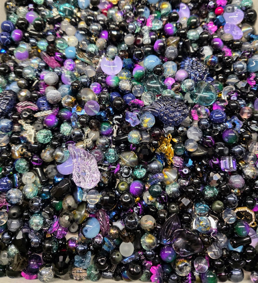 Moody | PCC Custom Glass Beads Mix - Celestial Theme