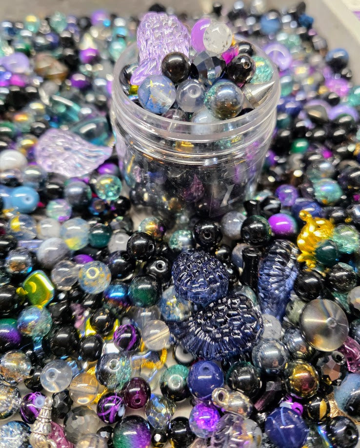 Moody | PCC Custom Glass Beads Mix - Celestial Theme