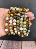 Natural Ocean Jasper 8mm Stretch Bracelet
