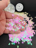 Pink Opal Bows Shaped Glitter