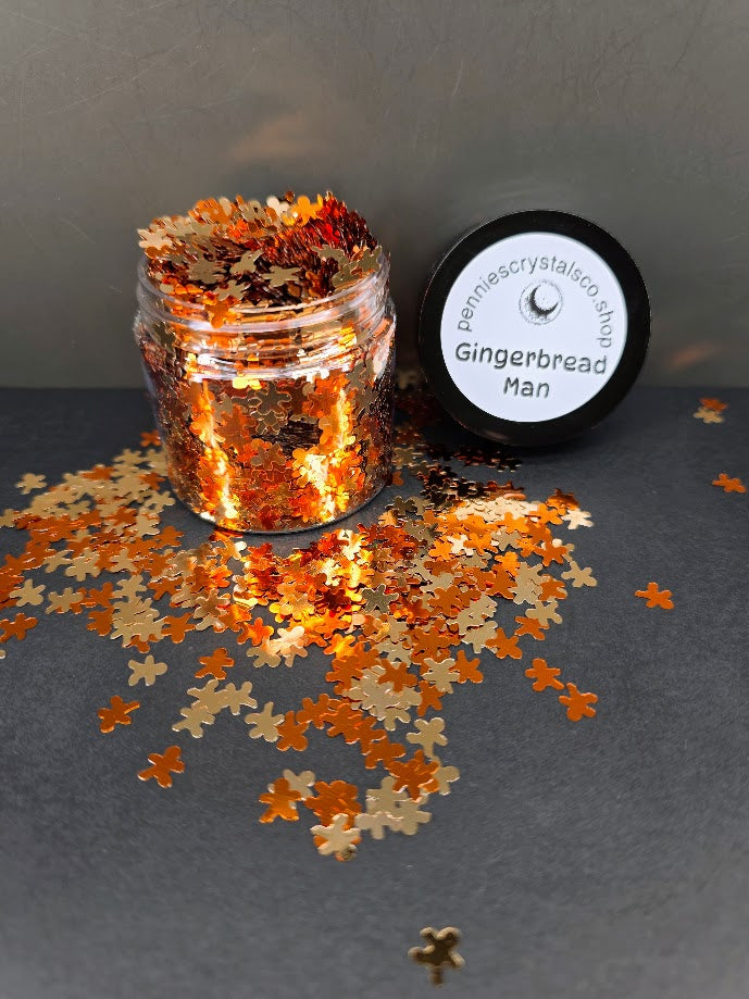 Gingerbread Men Shaped Glitter Mix