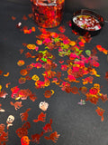 Halloween Shaped Glitter Mix - Orange Holographic