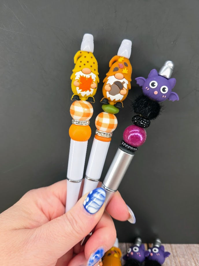 Fall & Halloween Collection Silicone Beaded Pens