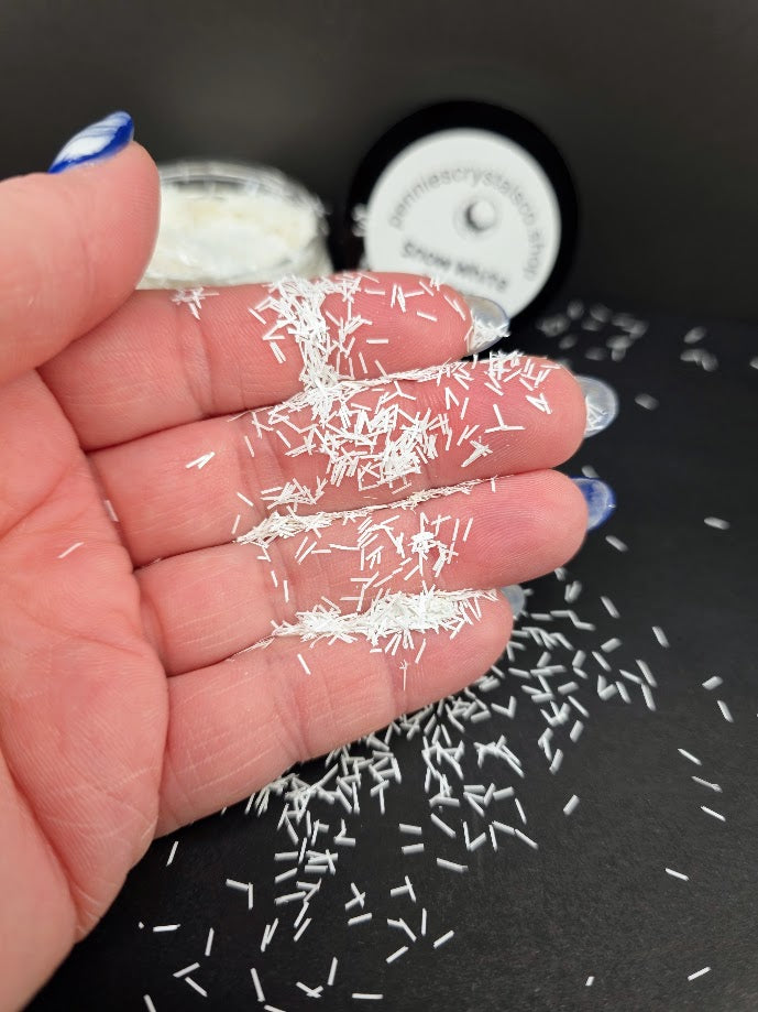 Snow White Glitter Strips