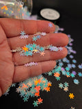 Blue Ice Snowflakes Shaped Glitter