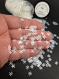 Pure White Snowflakes Shaped Glitter