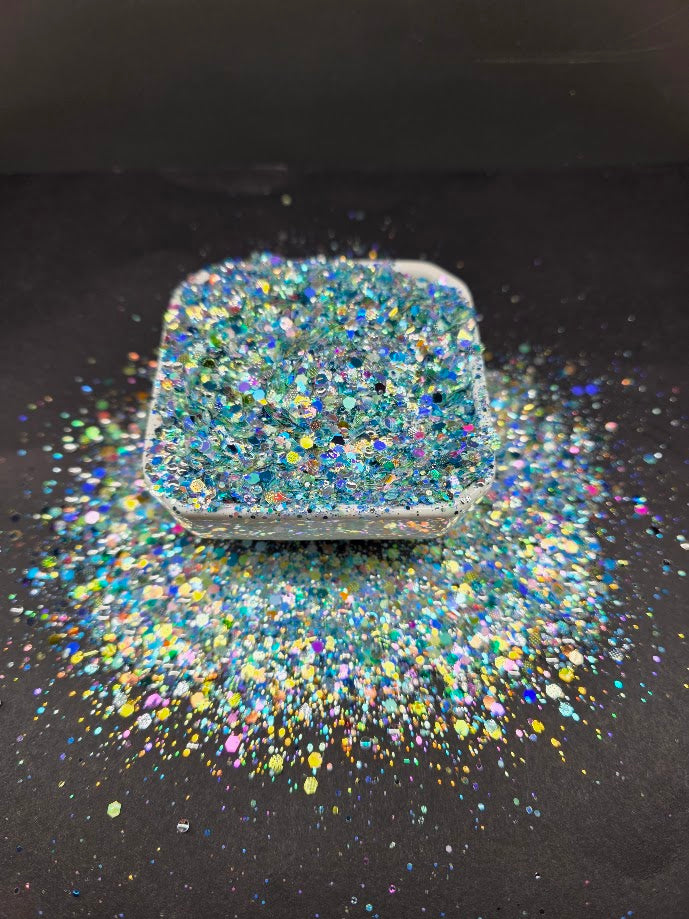 Sea Foam | PCC Exclusive - Chunky Glitter Mix