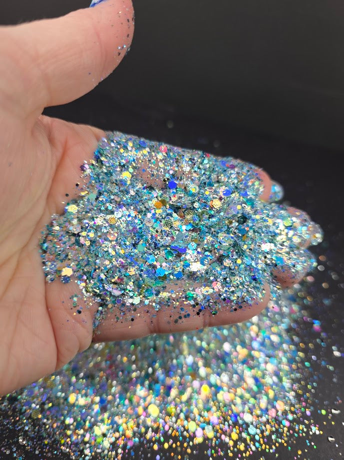 Sea Foam | PCC Exclusive - Chunky Glitter Mix