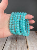 Natural Amazonite 8mm Stretch Bracelet
