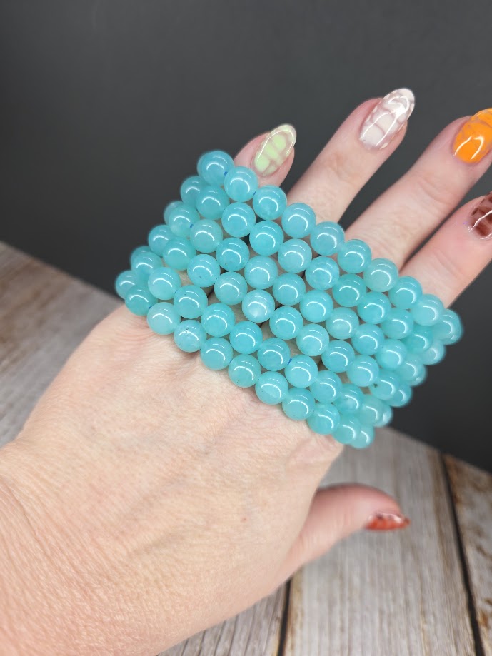 Natural Amazonite 8mm Stretch Bracelet