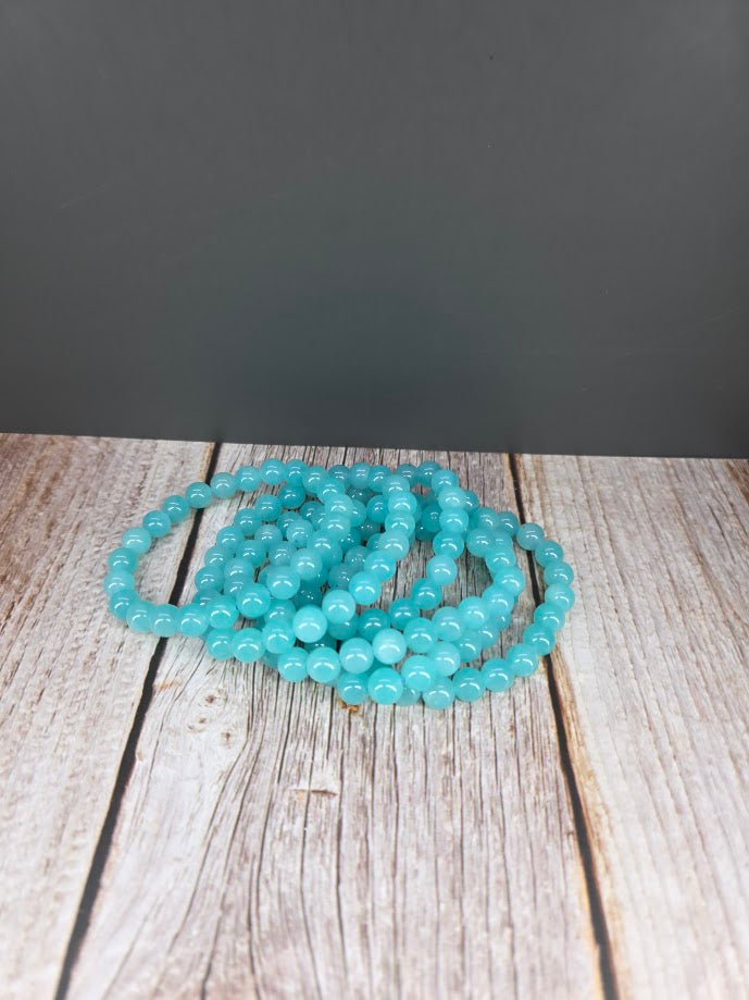 Natural Amazonite 8mm Stretch Bracelet