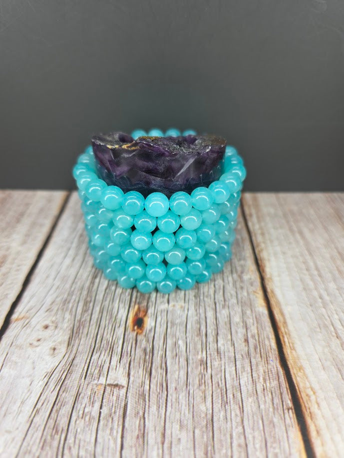 Natural Amazonite 8mm Stretch Bracelet