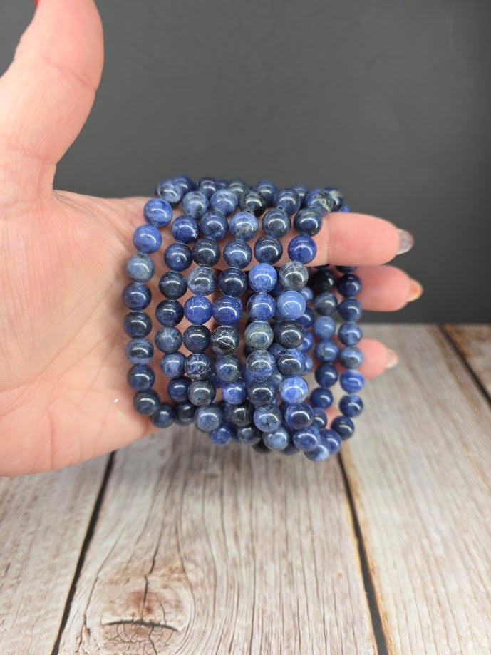 Natural Sodalite 8mm Stretch Bracelet