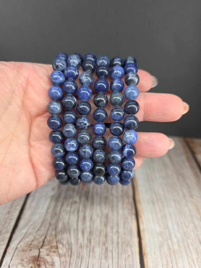 Natural Sodalite 8mm Stretch Bracelet