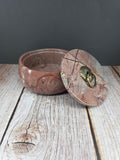 Natural Picture Jasper Bowl with Lid
