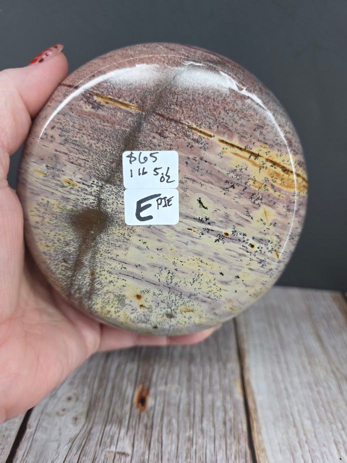 Natural Picture Jasper Bowl with Lid