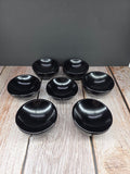 Mini Hand Carved Black Obsidian Bowl - Trinket Dish
