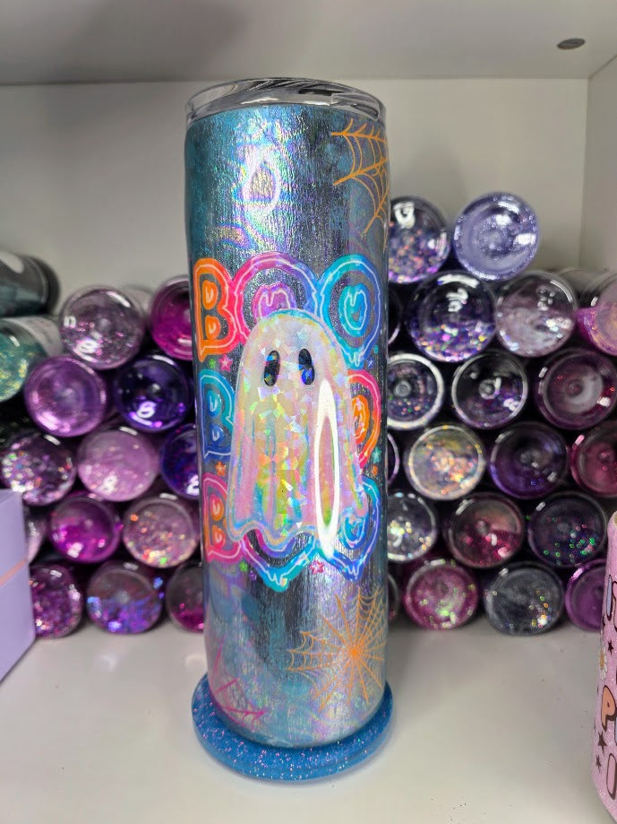Holo Boo Thang | 30oz Skinny Stainless Steel Epoxy Tumbler - Halloween