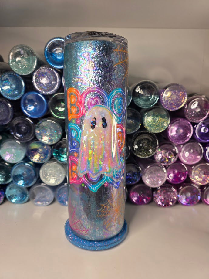 Holo Boo Thang | 30oz Skinny Stainless Steel Epoxy Tumbler - Halloween