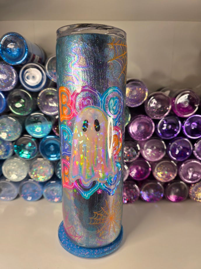 Holo Boo Thang | 30oz Skinny Stainless Steel Epoxy Tumbler - Halloween