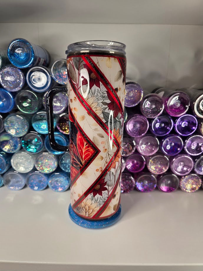 X Marks Fall | 30oz Skinny Stainless Steel Epoxy Tumbler with Handle - Imperfect