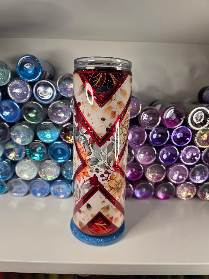 X Marks Fall | 30oz Skinny Stainless Steel Epoxy Tumbler with Handle - Imperfect