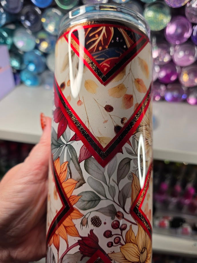 X Marks Fall | 30oz Skinny Stainless Steel Epoxy Tumbler with Handle - Imperfect
