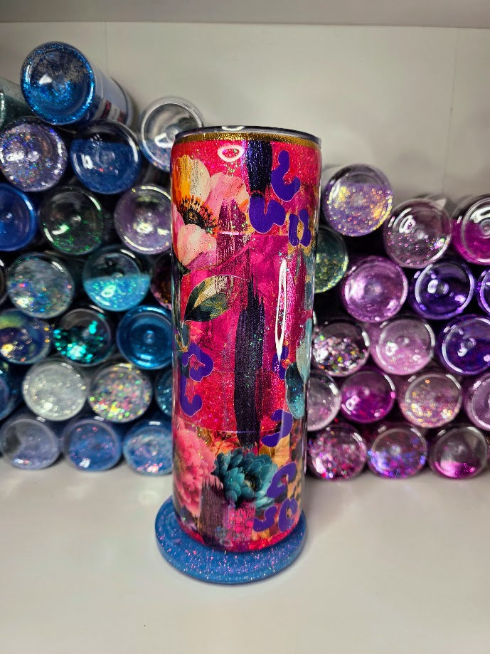 Start Messy, Stay Consistent | 20oz Skinny Stainless Steel Epoxy Tumbler
