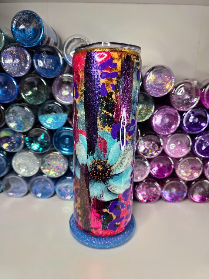 Start Messy, Stay Consistent | 20oz Skinny Stainless Steel Epoxy Tumbler